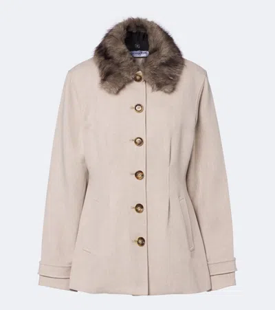 Veronica Beard Severine Pleated Jacket In Neutral