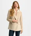 Veronica Beard Sevyn Corduroy Dickey Jacket In Brown