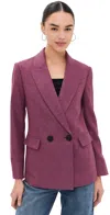 Veronica Beard Sevyn Wool Blend Dickey Jacket In Vintage Orchid