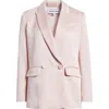 Veronica Beard Sevyn Satin Dickey Jacket In Pink Shell
