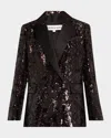 Veronica Beard Sevyn Sequined Jacket In Brown