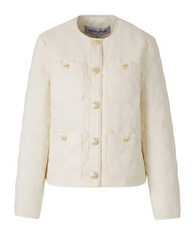 Veronica Beard Shalia Quilted Jacket In White