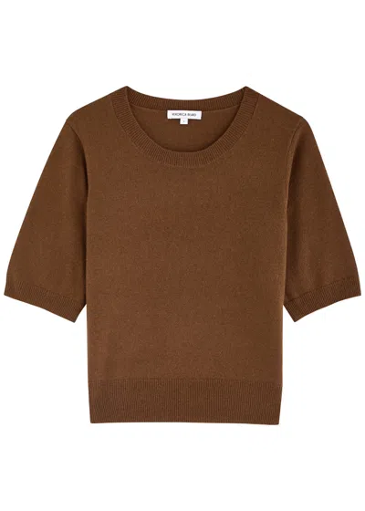 Veronica Beard Shana Cashmere Jumper In Caramel