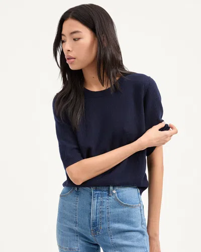 Veronica Beard Shana Cashmere Sweater In Blue