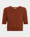 Veronica Beard Shana Cashmere Sweater In Brown