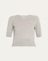 Veronica Beard Shana Cashmere Sweater In Heather Grey
