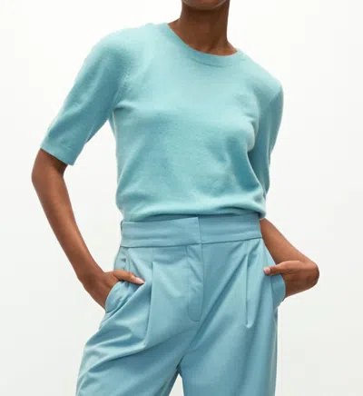 Veronica Beard Shana Cashmere Sweater In Sea Glass