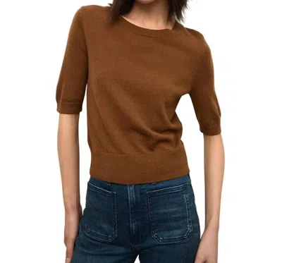 Veronica Beard Shana Cashmere Sweater In Whisky In Brown