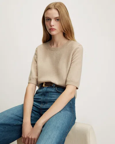Veronica Beard Shana Cashmere Sweater In Oatmeal