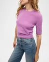 Veronica Beard Shana Cashmere Sweater In Orchid Dusk