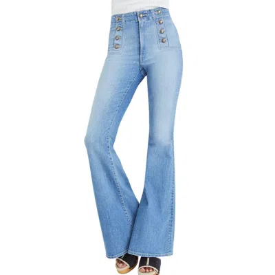 Veronica Beard Sheridan High-rise Flared Jeans In Mid Denim
