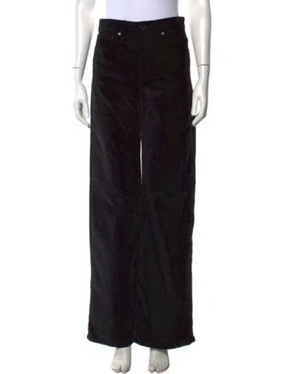 Pre-owned Veronica Beard Sheridan Bell-bottom Corduroy Wide Leg Pants W/ Tags In Black