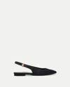 Veronica Beard Shina Slingback Flat In Black