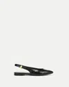 Veronica Beard Shina Slingback Pointed Toe Flat In Black