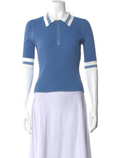 Pre-owned Veronica Beard Short Sleeve Polo