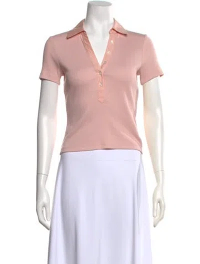 Pre-owned Veronica Beard Short Sleeve Polo W/ Tags In Pink