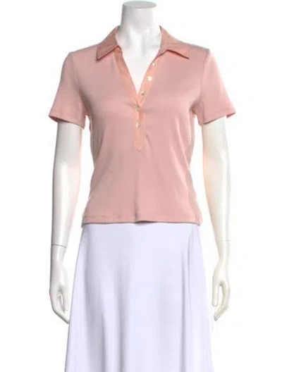 Pre-owned Veronica Beard Short Sleeve Polo W/ Tags In Pink