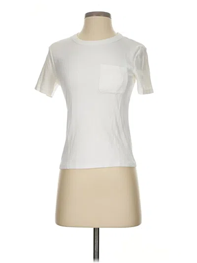 Pre-owned Veronica Beard Short Sleeve T-shirt In White