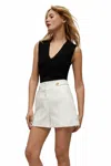 Veronica Beard Sid Sleeveless Pullover Top In Black In Black