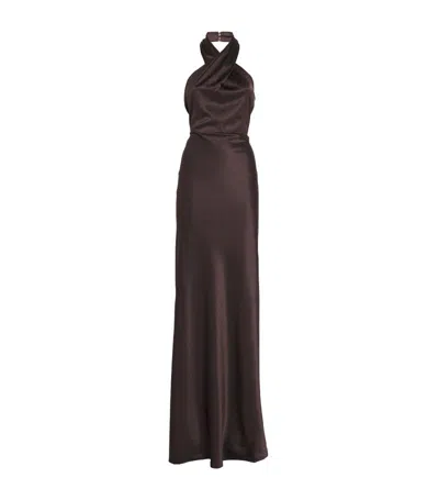 VERONICA BEARD SILK-BLEND ALBERTA MAXI DRESS