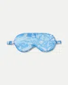 Veronica Beard Silk Eye Mask In Jasper Blue