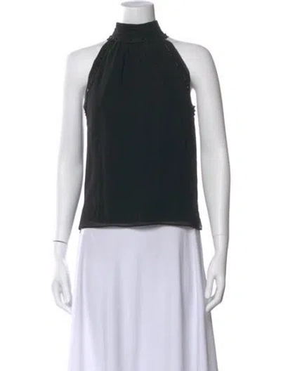 Pre-owned Veronica Beard Silk Halterneck Top W/ Tags In Black