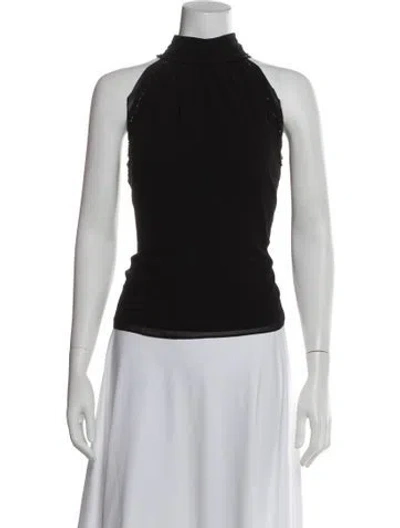 Pre-owned Veronica Beard Silk Halterneck Top W/ Tags In Black