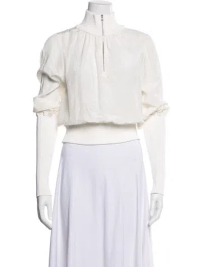 Pre-owned Veronica Beard Silk Jacket In Neutral
