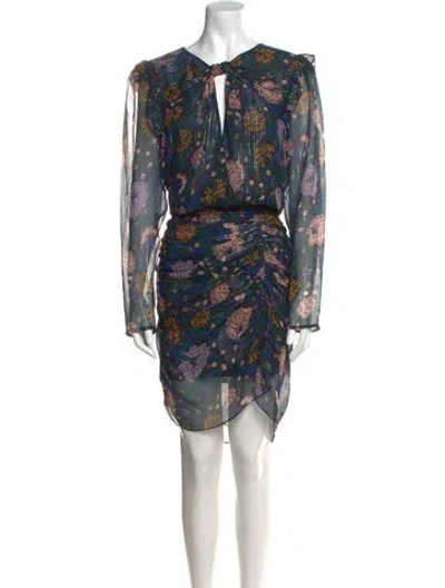 Pre-owned Veronica Beard Silk Knee-length Dress In Black