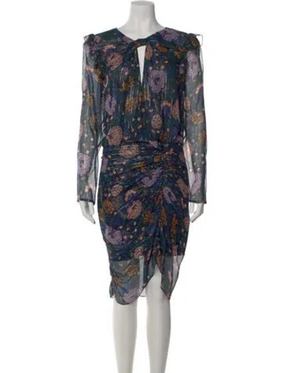 Pre-owned Veronica Beard Silk Knee-length Dress In Black