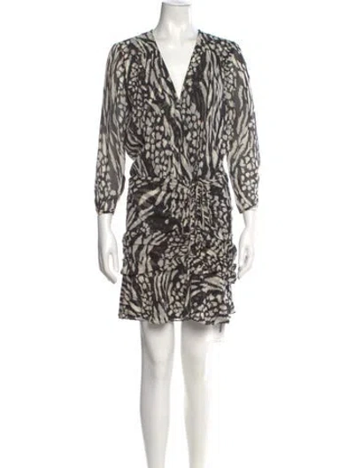 Pre-owned Veronica Beard Silk Knee-length Dress In Multi