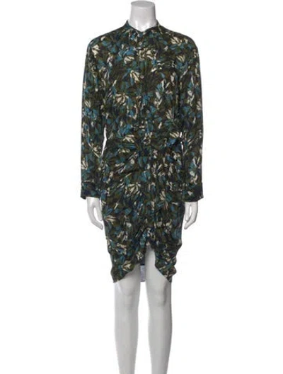 Pre-owned Veronica Beard Silk Knee-length Dress In Multi