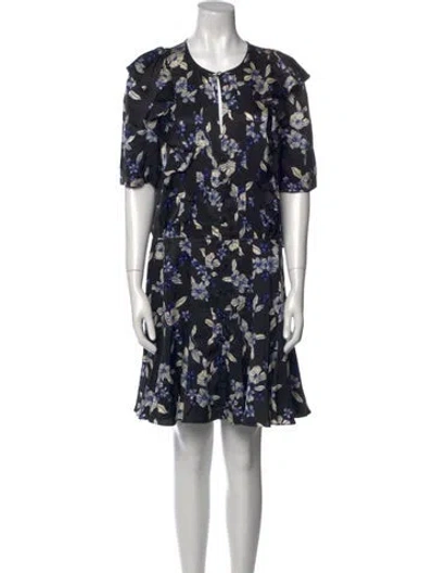 Pre-owned Veronica Beard Silk Knee-length Dress In Multi