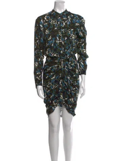 Pre-owned Veronica Beard Silk Knee-length Dress In Multi