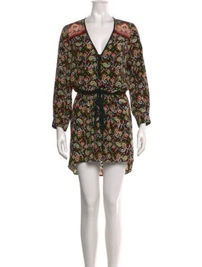 Pre-owned Veronica Beard Silk Knee-length Dress In Multi