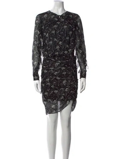 Pre-owned Veronica Beard Silk Knee-length Dress In Multi