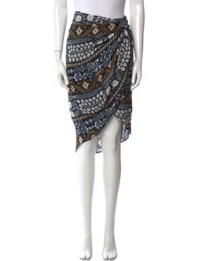 Pre-owned Veronica Beard Silk Knee-length Skirt In Black