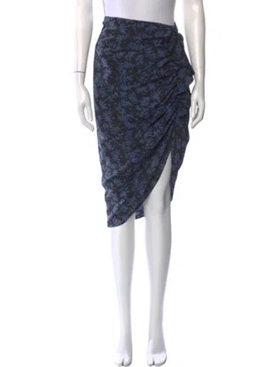 Pre-owned Veronica Beard Silk Knee-length Skirt In Black