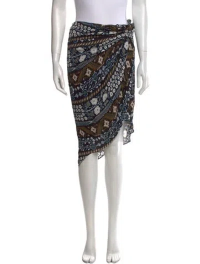 Pre-owned Veronica Beard Silk Knee-length Skirt In Black