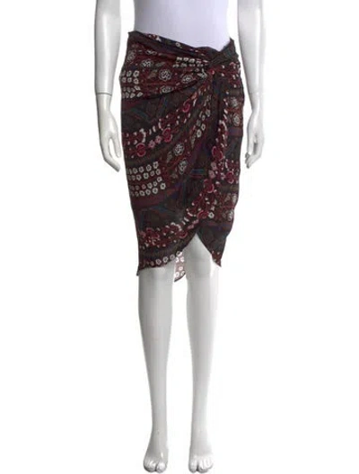 Pre-owned Veronica Beard Silk Knee-length Skirt In Black
