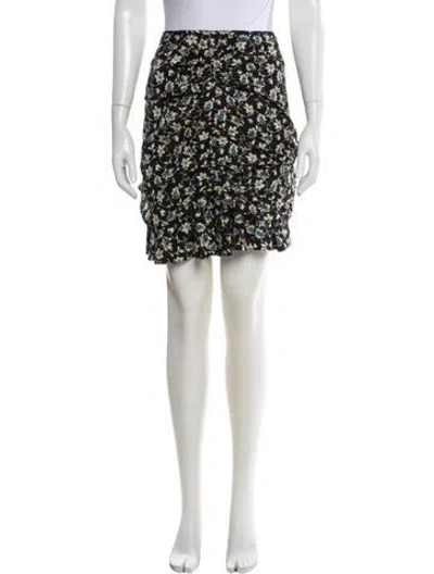 Pre-owned Veronica Beard Silk Knee-length Skirt In Black