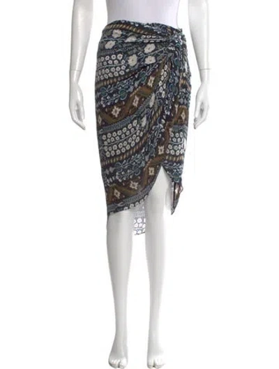 Pre-owned Veronica Beard Silk Knee-length Skirt In Black