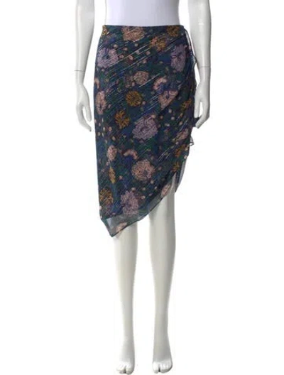 Pre-owned Veronica Beard Silk Knee-length Skirt In Black