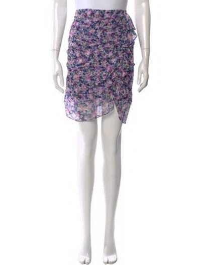 Pre-owned Veronica Beard Silk Knee-length Skirt In Blue