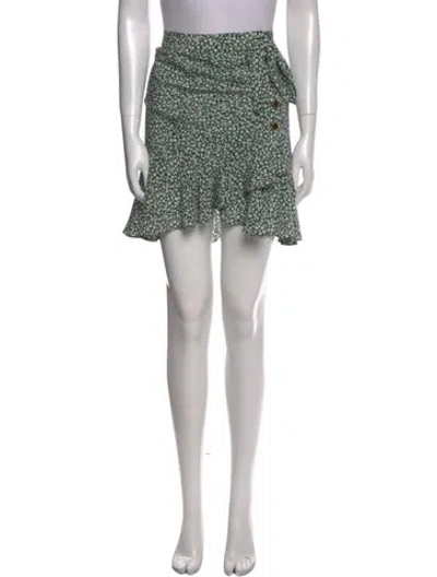 Pre-owned Veronica Beard Silk Knee-length Skirt In Green