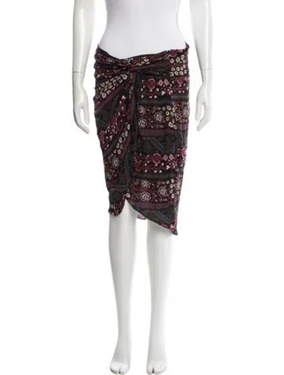 Pre-owned Veronica Beard Silk Knee-length Skirt In Green