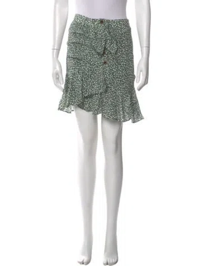 Pre-owned Veronica Beard Silk Knee-length Skirt In Green