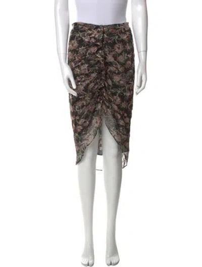 Pre-owned Veronica Beard Silk Knee-length Skirt In Multi