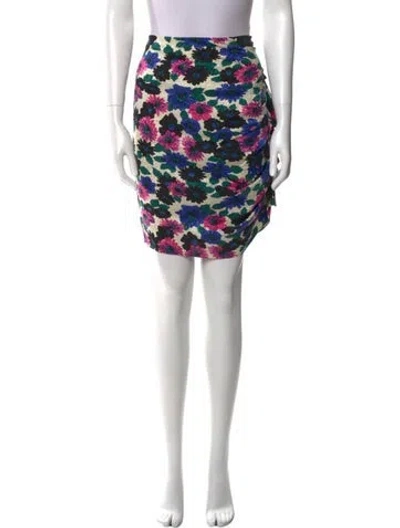 Pre-owned Veronica Beard Silk Knee-length Skirt In Neutral