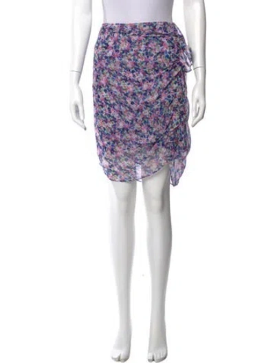Pre-owned Veronica Beard Silk Knee-length Skirt In Purple